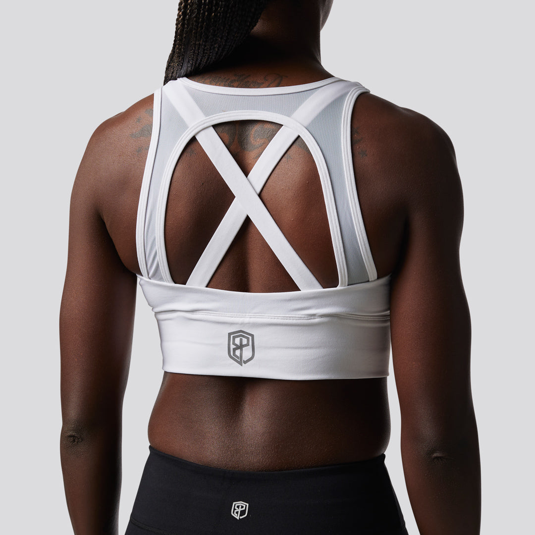X-Factor Sports Bra (Brand Strength-White)