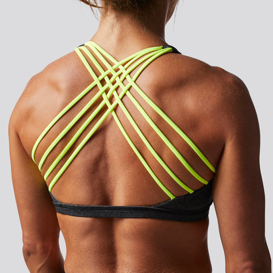 Vitality Sports Bra (Brand Strength-Blacklight)