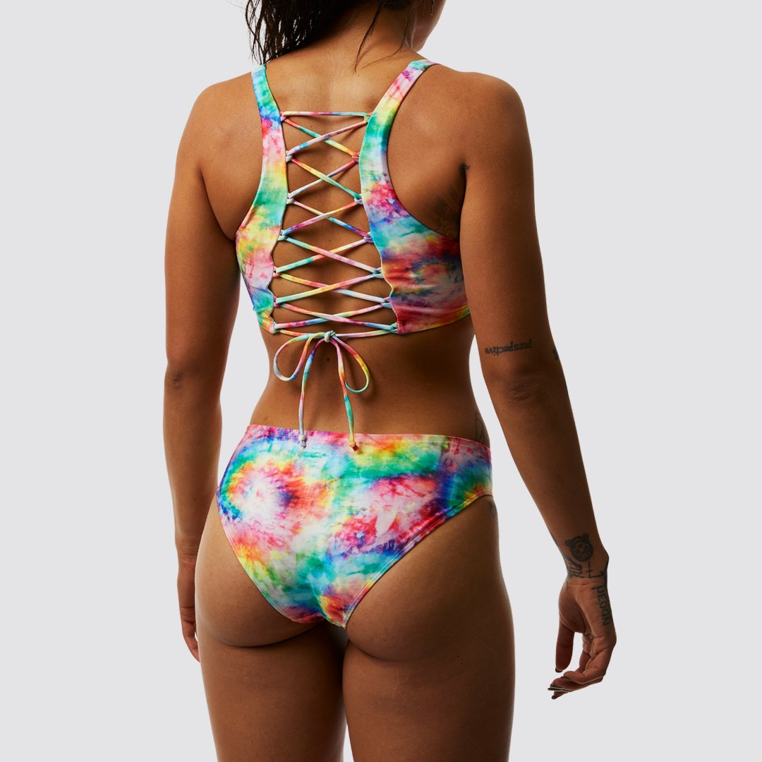 Primitive Bikini Bottom (Rainbow Tie Dye)