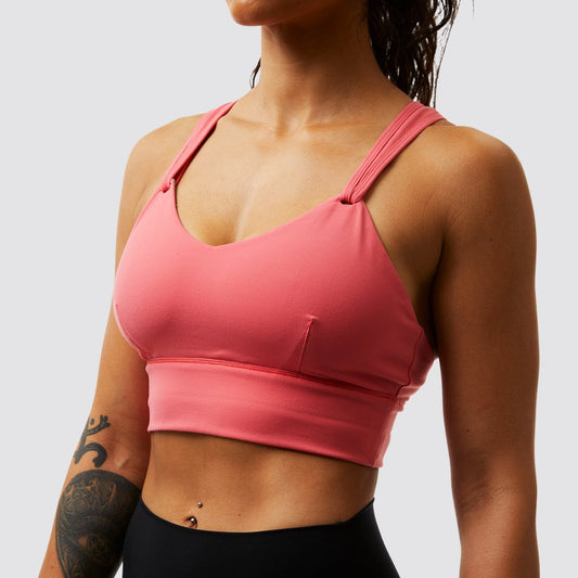 Milk and Muscles Nursing Sports Bra (Peach)