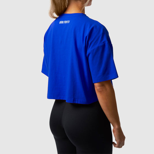 Training Crop Tee (Electric Royal)