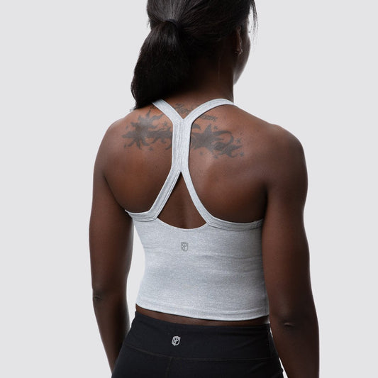Your New Favorite Sports Bra (Heather White)