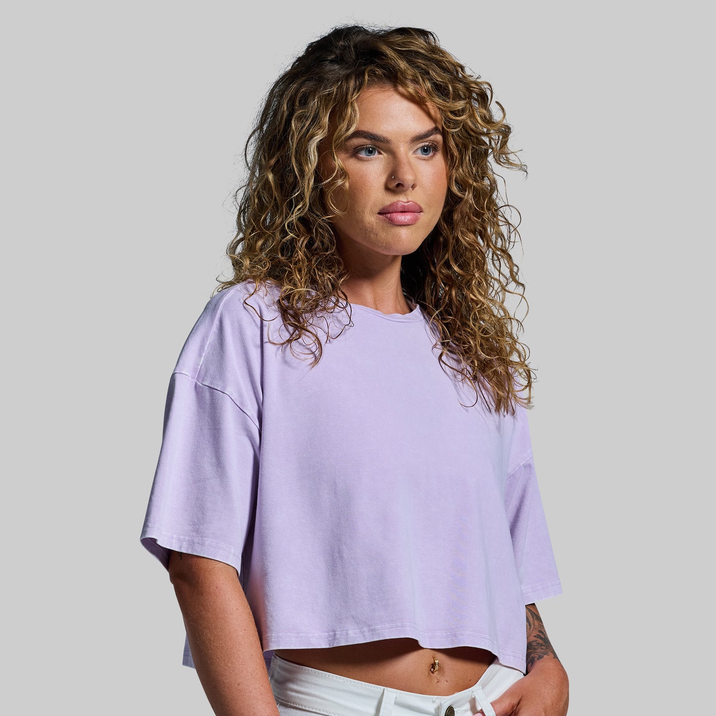 Training Crop Tee 2.0 (Washed Orchid)