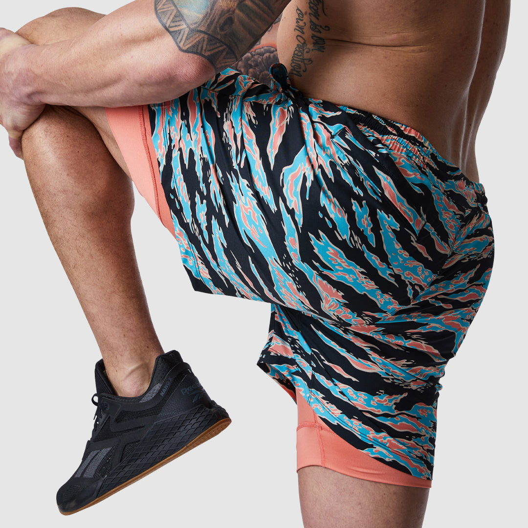 Vibe Short w/ Compression (Miami Tiger Stripe)