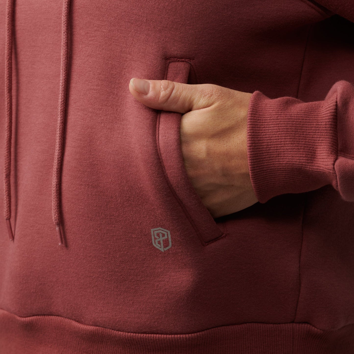 In Your Element Fleece Lined Hoodie (Roan Rouge)