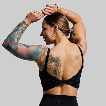 Don't Get It Twisted Sports Bra (Black)
