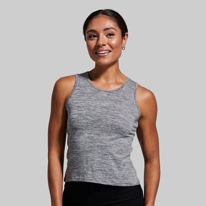 String Me Along Crop Top 2.0 (Heather Grey)