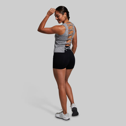 String Me Along Crop Top 2.0 (Heather Grey)