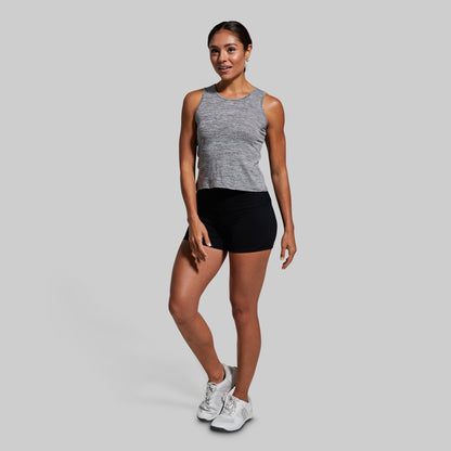 String Me Along Crop Top 2.0 (Heather Grey)