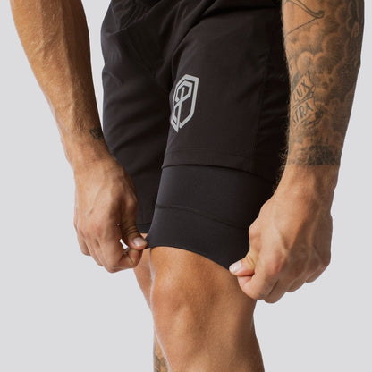 Versatile Short w/ Compression 7" (Black)