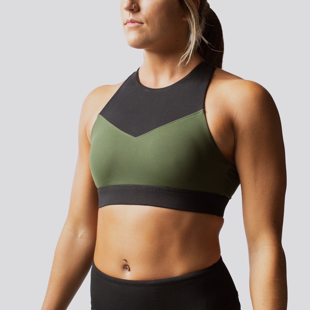 Movement Sports Bra (Tactical Green/Black)