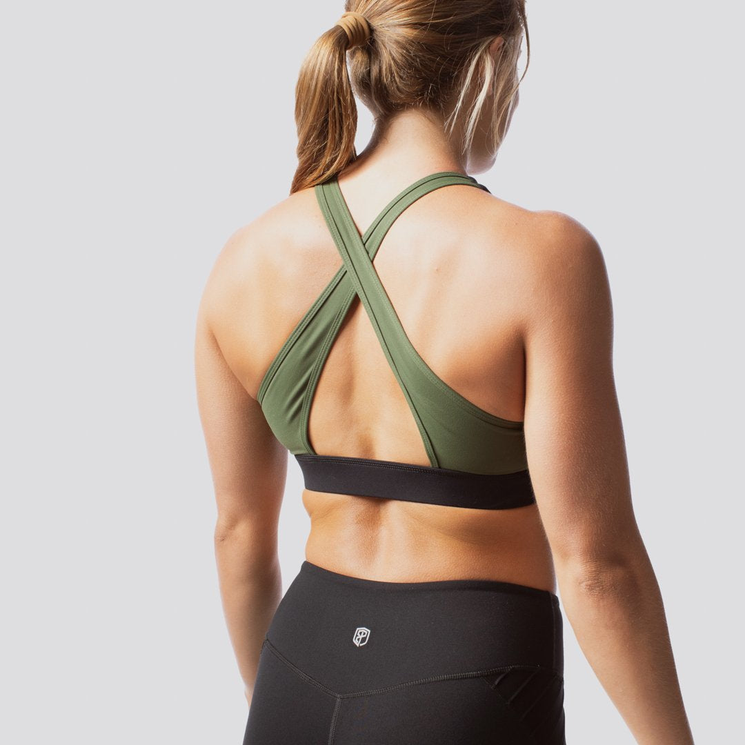 Movement Sports Bra (Tactical Green/Black)