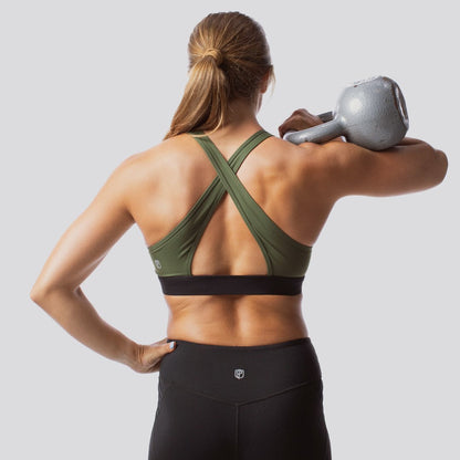 Movement Sports Bra (Tactical Green/Black)