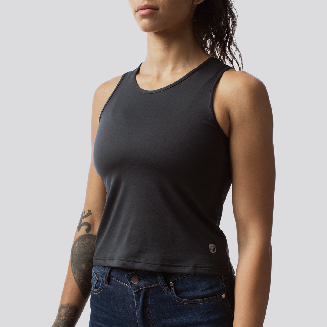 String Me Along Crop Top 2.0 (Black)