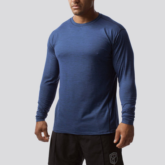 Athleisure Long Sleeve Crew (Navy)