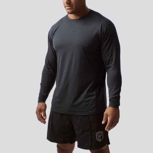 Athleisure Long Sleeve Crew (Black)