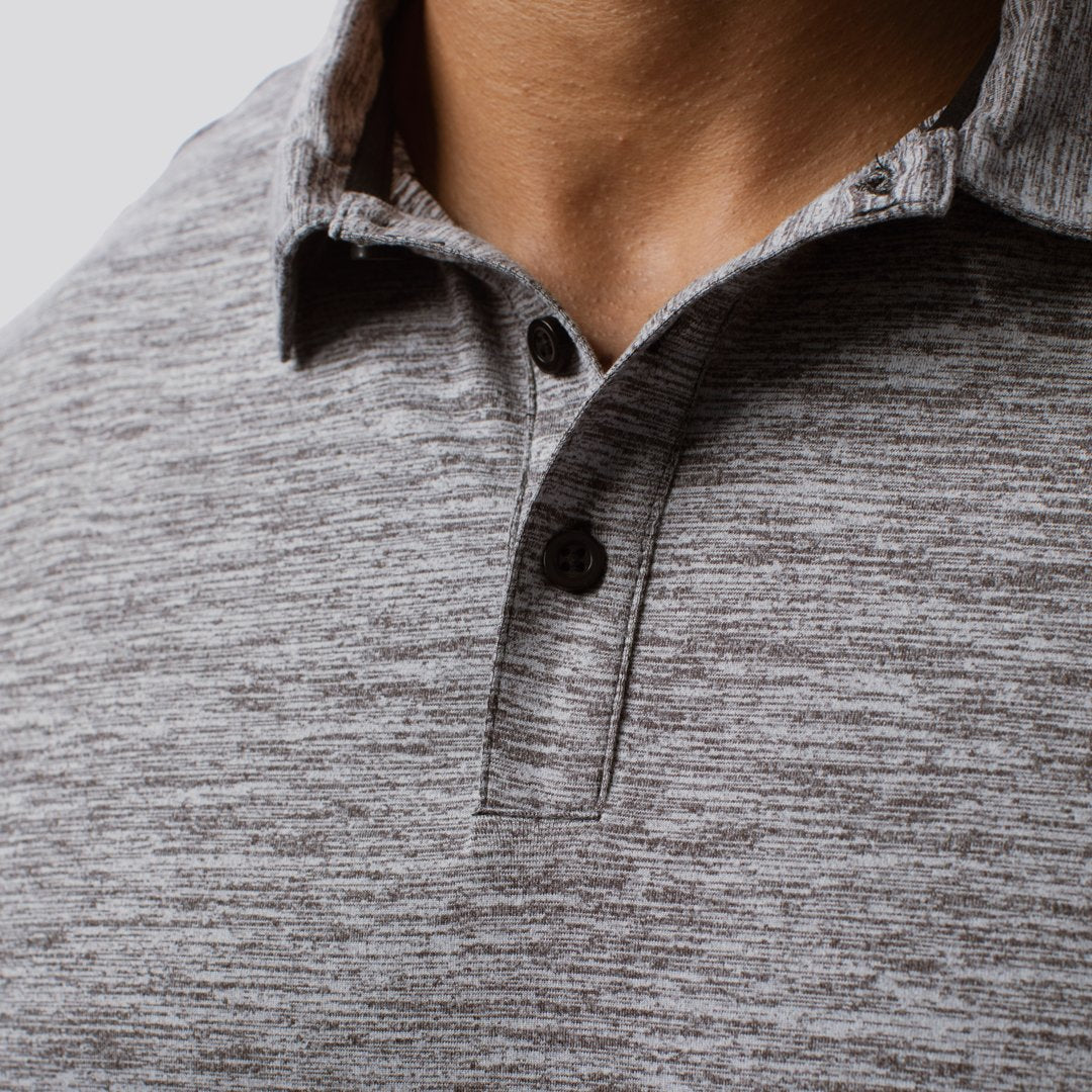 Athleisure Polo (Heather Grey)