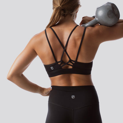 Lotus Sports Bra (Black)