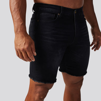 FLEX Stretchy Jort (Black Denim)