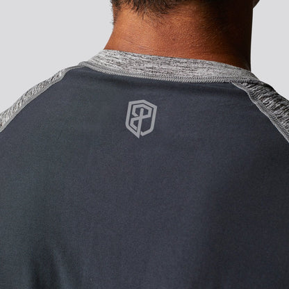 Unisex Athleisure Raglan (Black/Heather Grey Sleeves)