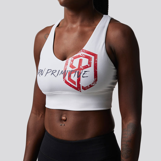 X-Factor Sports Bra (Brand Strength-White)