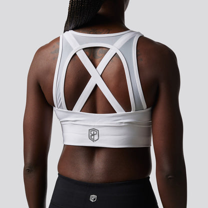 X-Factor Sports Bra (Brand Strength-White)