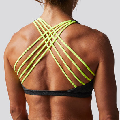 Vitality Sports Bra (Brand Strength-Blacklight)