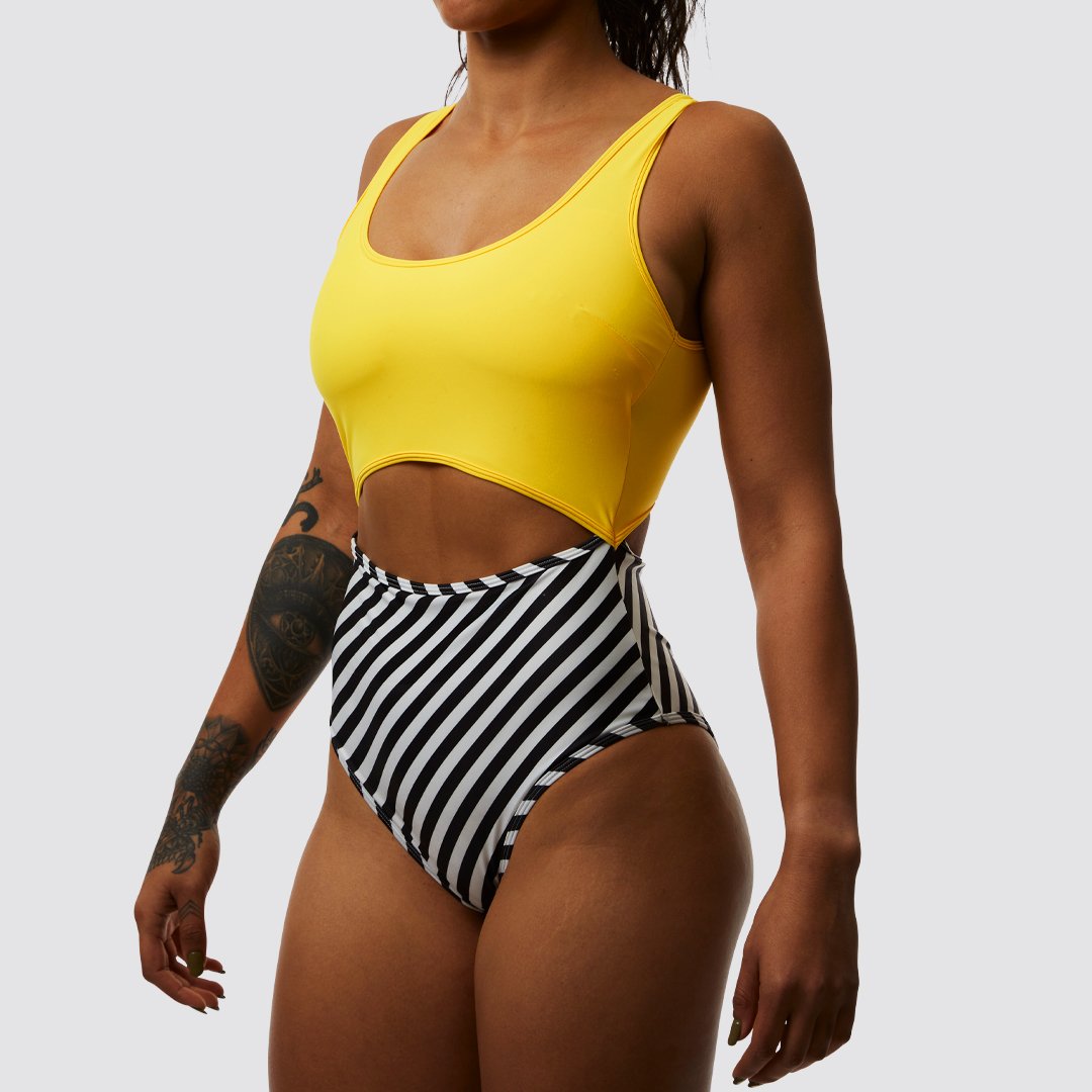 Riptide One Piece Swimsuit (Citrus Stripe)