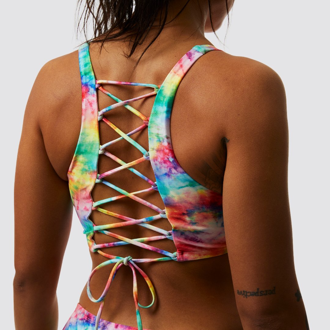 Primitive Bikini Top (Rainbow Tie Dye)