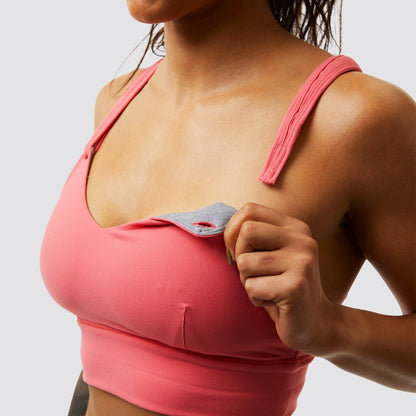 Milk and Muscles Nursing Sports Bra (Peach)