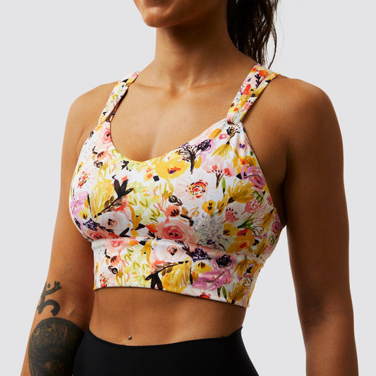 Milk and Muscles Nursing Sports Bra (Watercolor Fields)