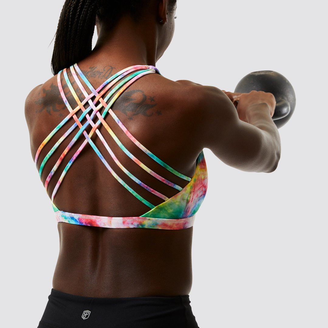 Vitality Sports Bra (Rainbow Tie Dye)
