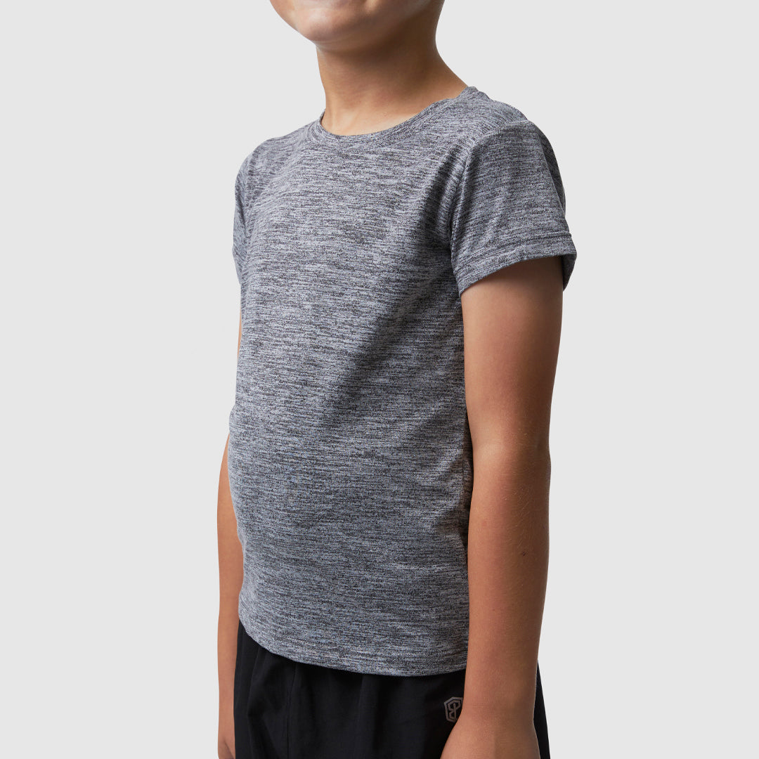 Boys Athleisure Tee (Heather Grey)