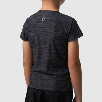 Boys Athleisure Tee (Heather Black)