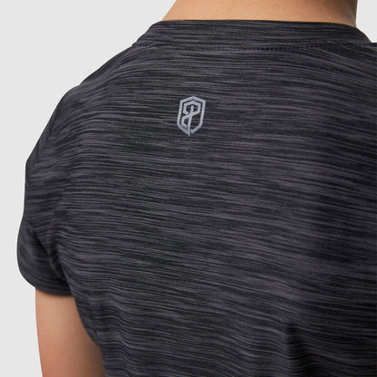 Boys Athleisure Tee (Heather Black)