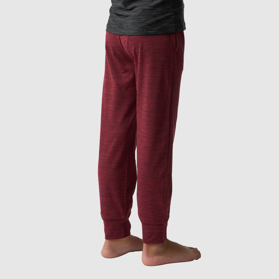 Unisex Kids Rest Day Athleisure Jogger (Maroon)