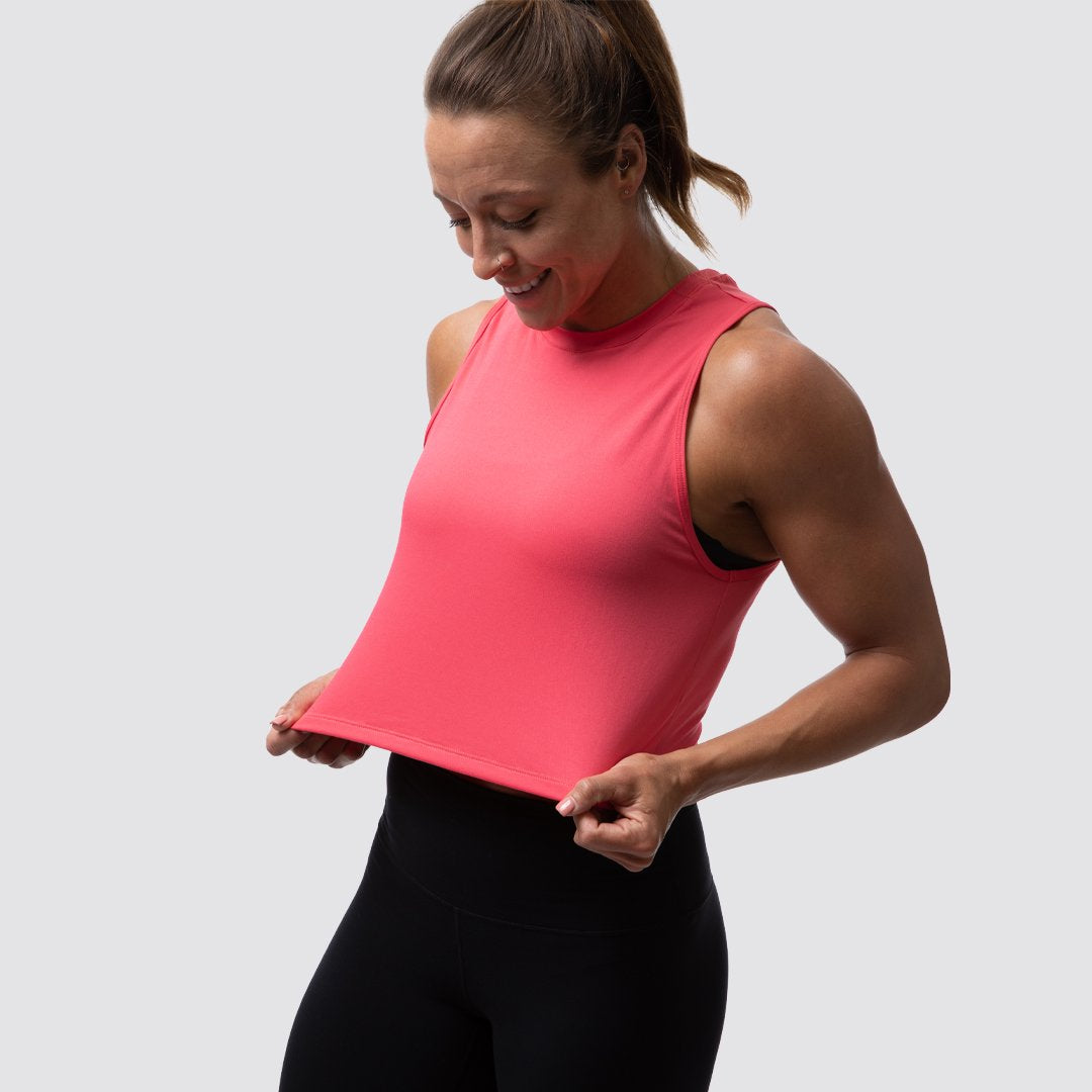 Subtle Flex Tank (Fiery Rose)