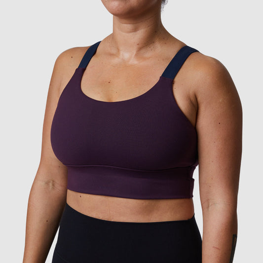 Moxie Full Throttle Sports Bra (Plum)