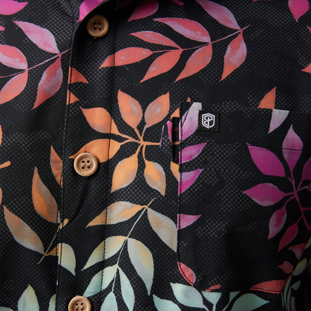 Voyager Button Up (Floral Camo)