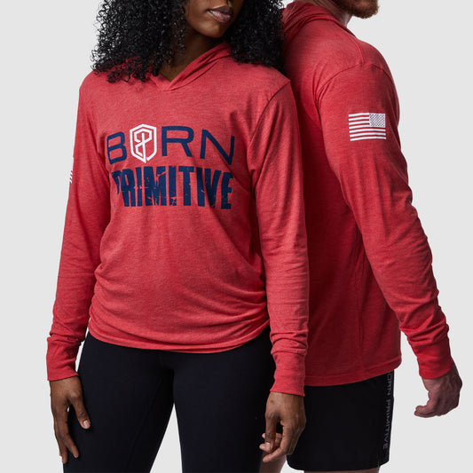 Brand T-Shirt Unisex Hoodie (Red)