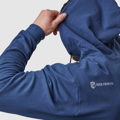 Zip Up Unmatched Unisex Hoodie (Navy)