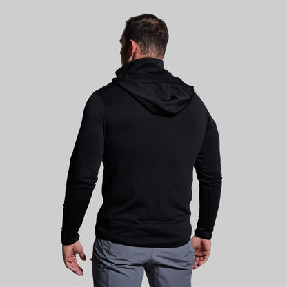 Men's Quiver Half Zip Hoodie (Black)