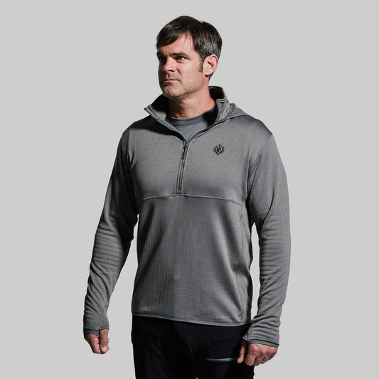 Men's Quiver Half Zip Hoodie (Wolf Grey)