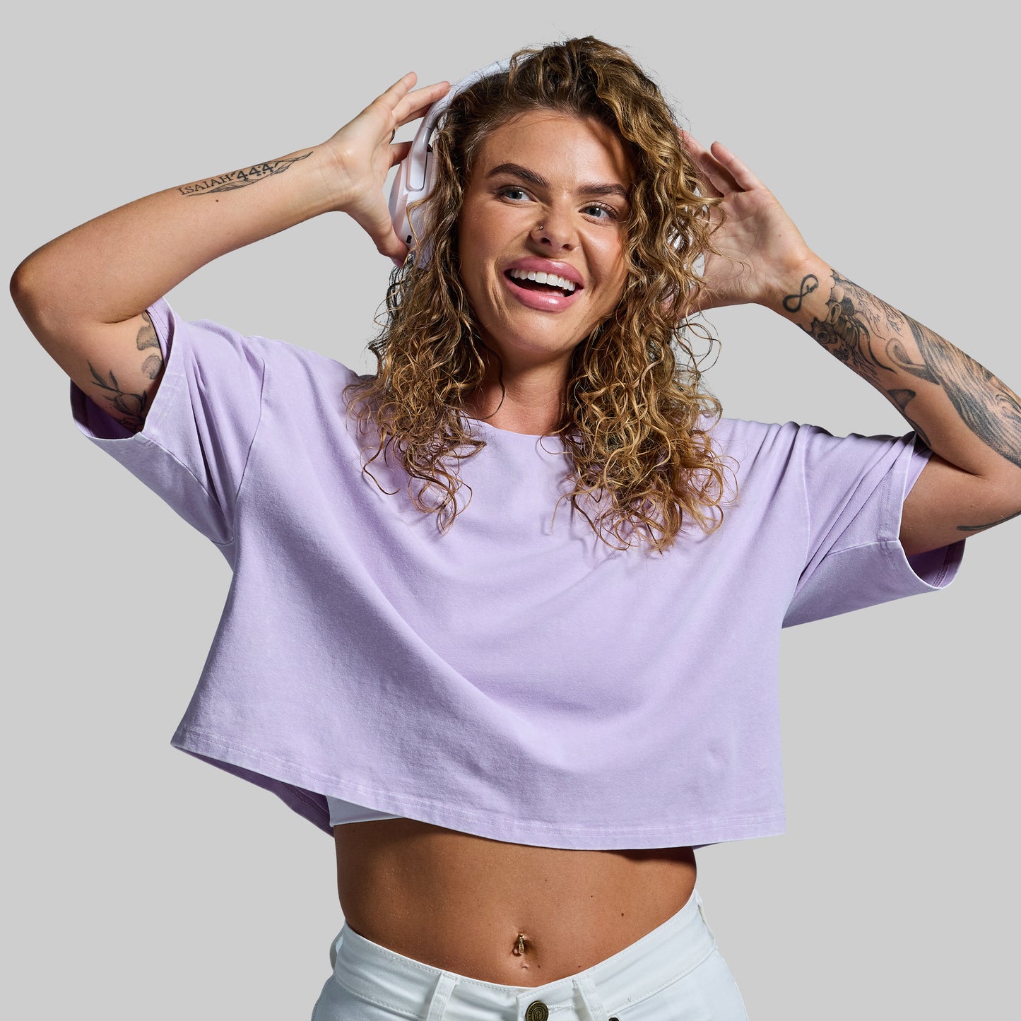 Training Crop Tee 2.0 (Washed Orchid)