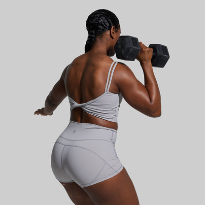 Don't Get It Twisted Sports Bra (Stone)