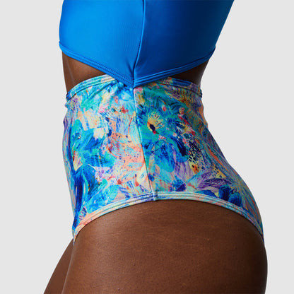 Riptide One Piece Swimsuit (Bright Blue/Iridescent Iris)