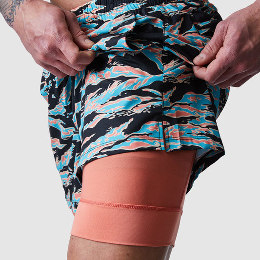 Vibe Short w/ Compression (Miami Tiger Stripe)