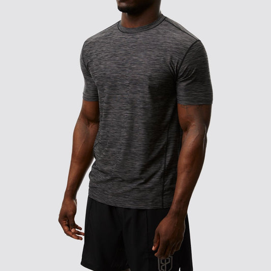 Athleisure Tee (Heather Black)